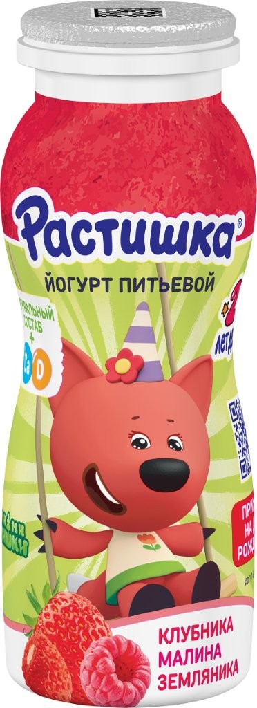 Йогурт РАСТИШКА клубника малина земляника бзмж 1.6% 90г
