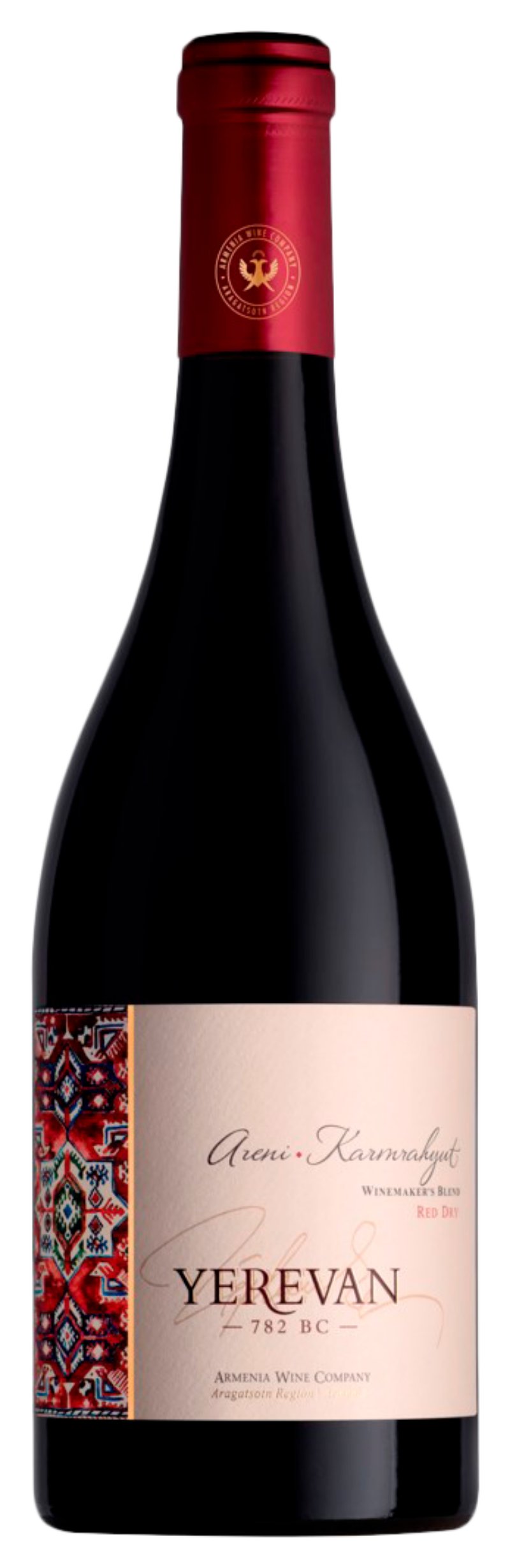 Вино ЕРЕВАН Арени Кармрают красное сух 12% ст/б 0.75л