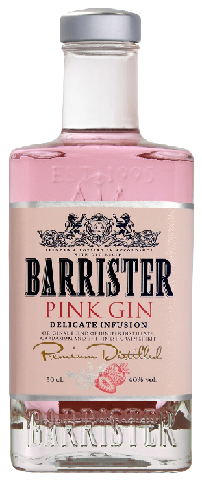 Джин БАРРИСТЕР Пинк 40% ст/б 0.5л
