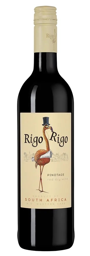 Вино РИГО РИГО Пинотаж красное сух 13% ст/б 0.75л