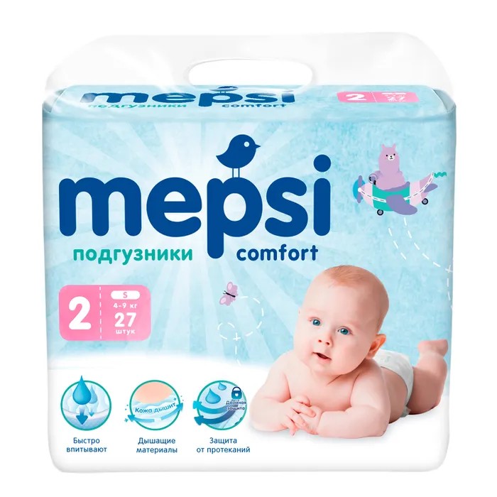 Подгузники МЕПСИ 4-9кг 27шт