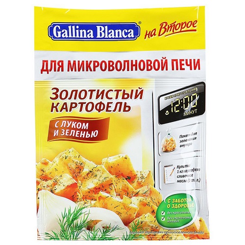 Смесь ГБ На второе золотистый картофель с луком и зеленью м/у 24г