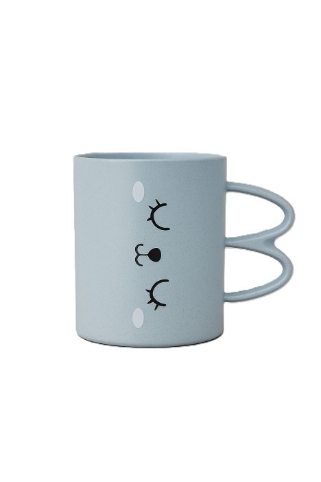 Кружка МИЛОТА Спящий кролик голубая арт.6149-03