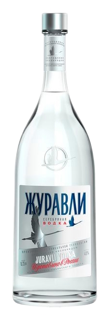 Водка ЖУРАВЛИ 40% ст/б 0.25л