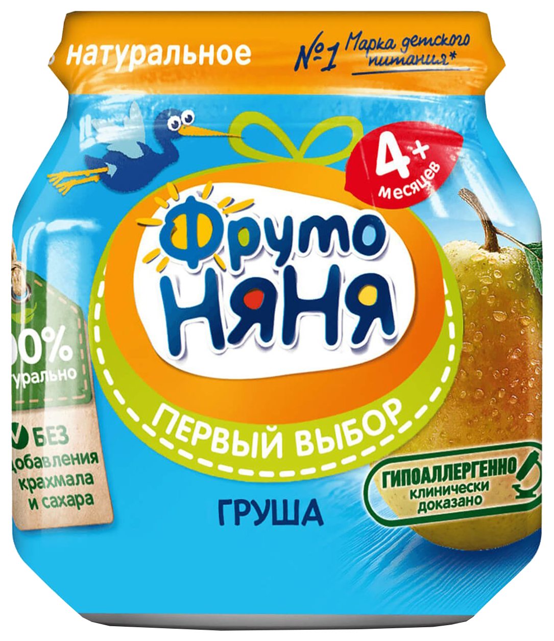 Пюре ФРУТОНЯНЯ груша ст/б 100г