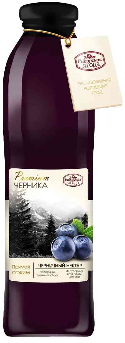Нектар СИБИРСКАЯ ЯГОДА черника ст/б 0.5л