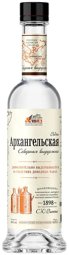 Водка АРХАНГЕЛЬСКАЯ Северная выдержка 40% ст/б 0.375л