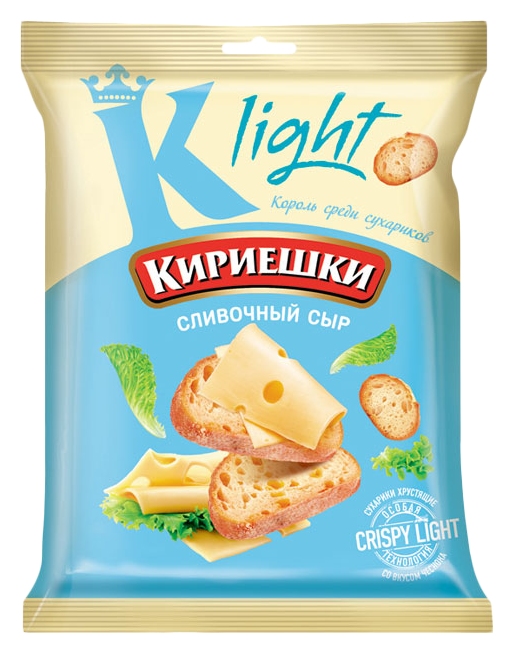 Сухарики КИРИЕШКИ Лайт сливочный сыр 33г