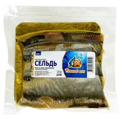 Сельдь РЫБНЫЙ ХИТ филе без кожи с/с 200г