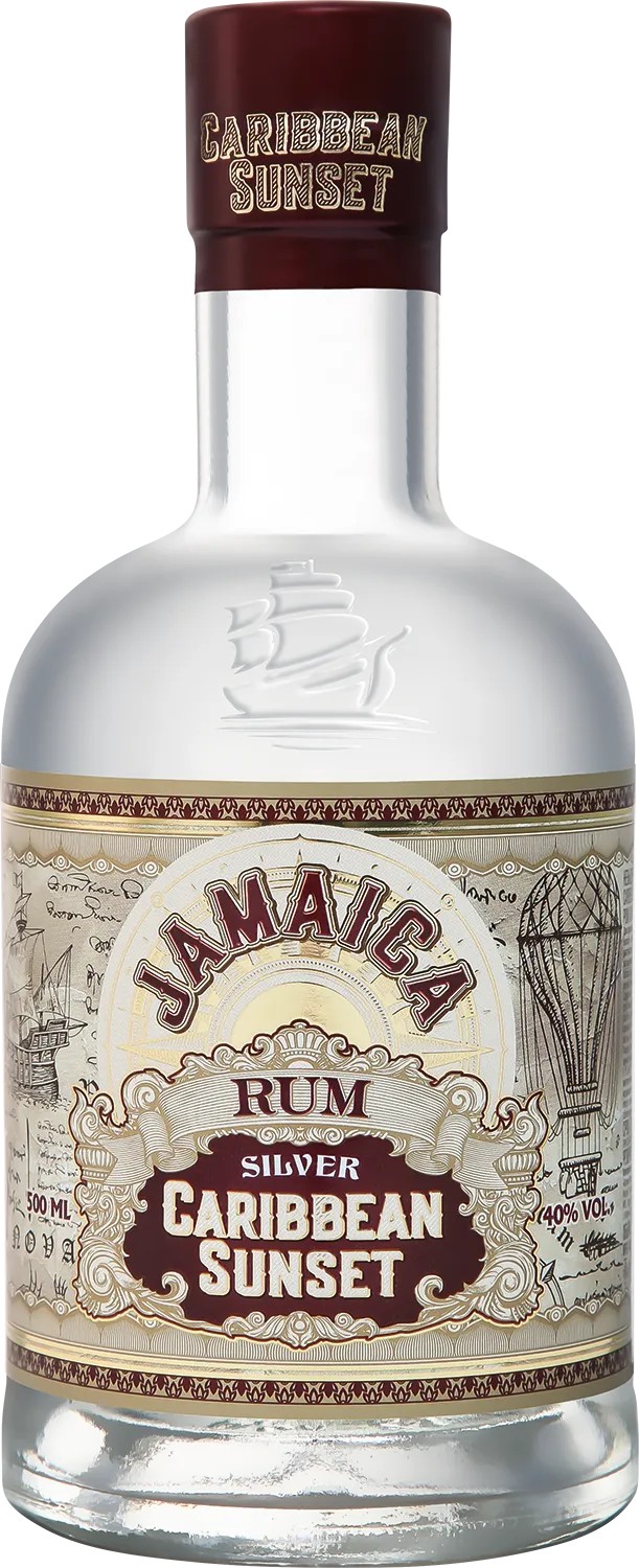 Ром КАРИББЕАН САНСЕТ Ямайка Сильвер 40% ст/б 0.5л