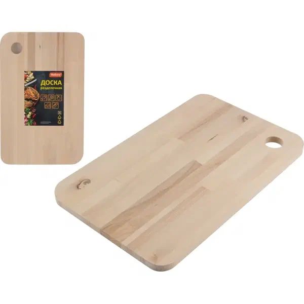 Доска разделочная МАЛЛОНИ 22*35см из массива березы арт.007390