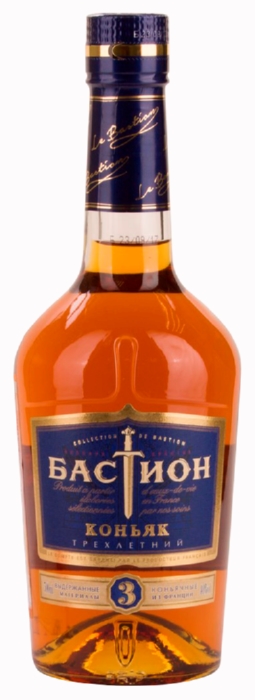 Коньяк БАСТИОН 3 года 40% ст/б 0.5л