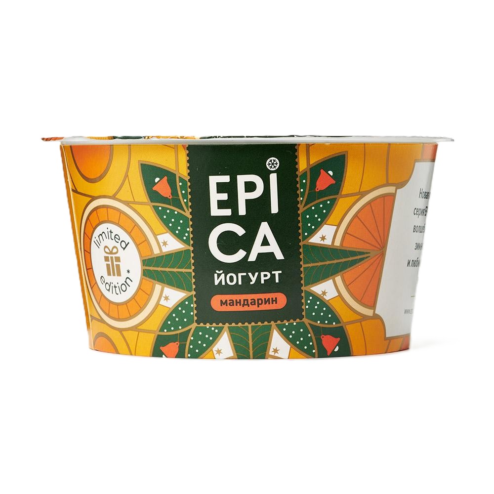 Йогурт ЭПИКА с мандарином бзмж 4.8% 130г