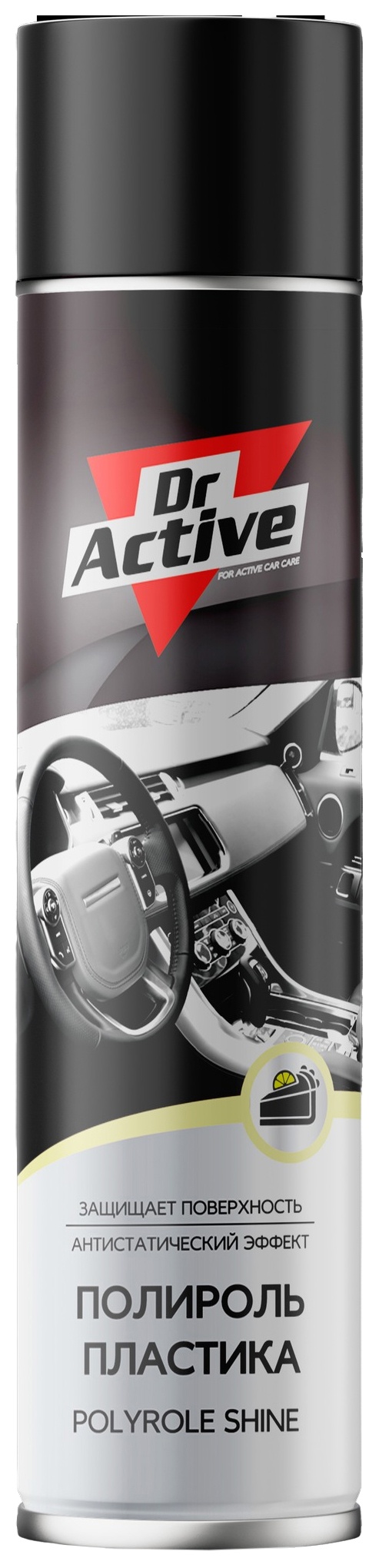 Полироль пластика салона ДОКТОР АКТИВ Лимонный пирог ж/б 400мл