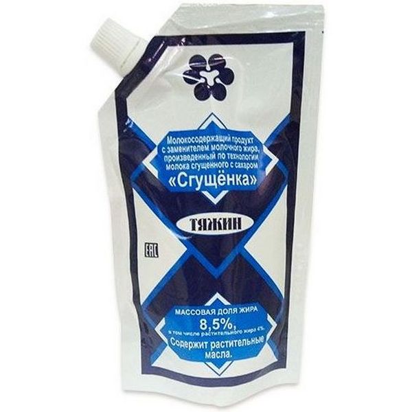 Молочный продукт ТЯЖИН бзмж 8.5% д/пак 260г