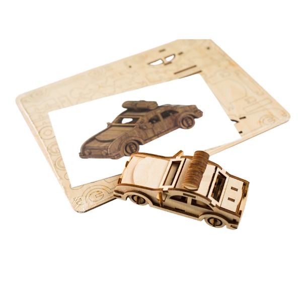 Пазл АПИЛКА Юный гений машина 3D арт.ЮГ18