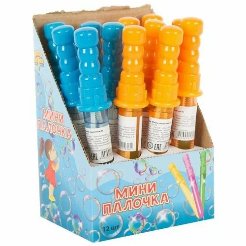 Мыльные пузыри ВЕСЕЛАЯ ЗАТЕЯ Мини палочка 30мл