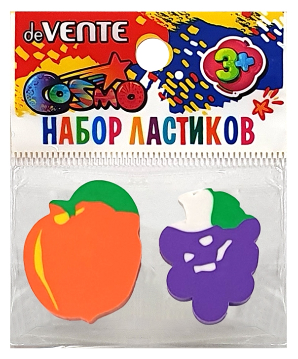 Ластик ДЕВЕНТЕ Фрукт 2шт