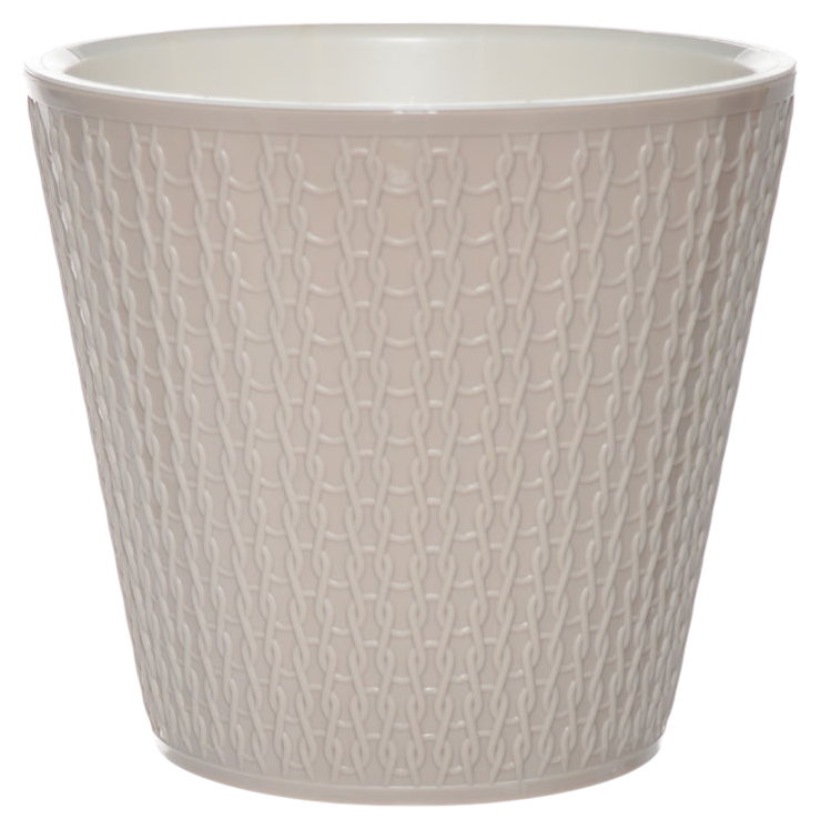 Горшок для цветов Вельвет бежевый Д230мм 5л арт.509691