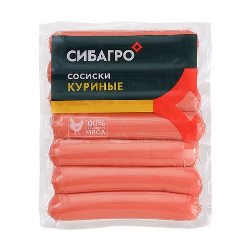 Сосиски СИБАГРО куриные 420г