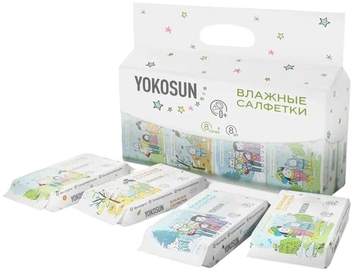 Влажные детские салфетки ЙОКОСАН Универсальные 8*8шт