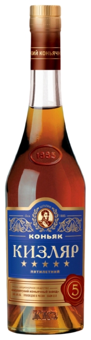 Коньяк КИЗЛЯР 5 лет 40% ст/б 0.5л