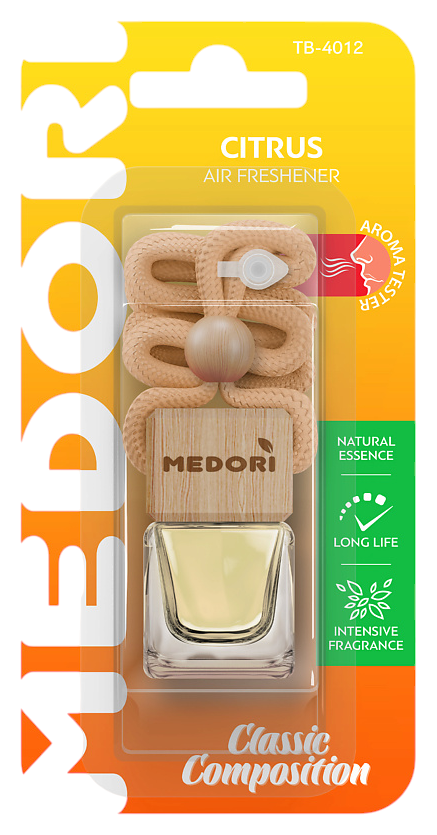 Ароматизатор МЕДОРИ Цитрус подвесная бутылочка 6г