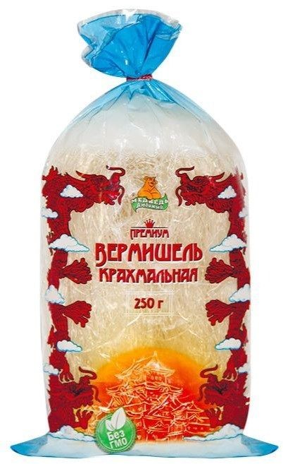 Мак.изделия МЕДВЕДЬ ЛЮБИМЫЙ Фунчоза крахмальная м/у 250г