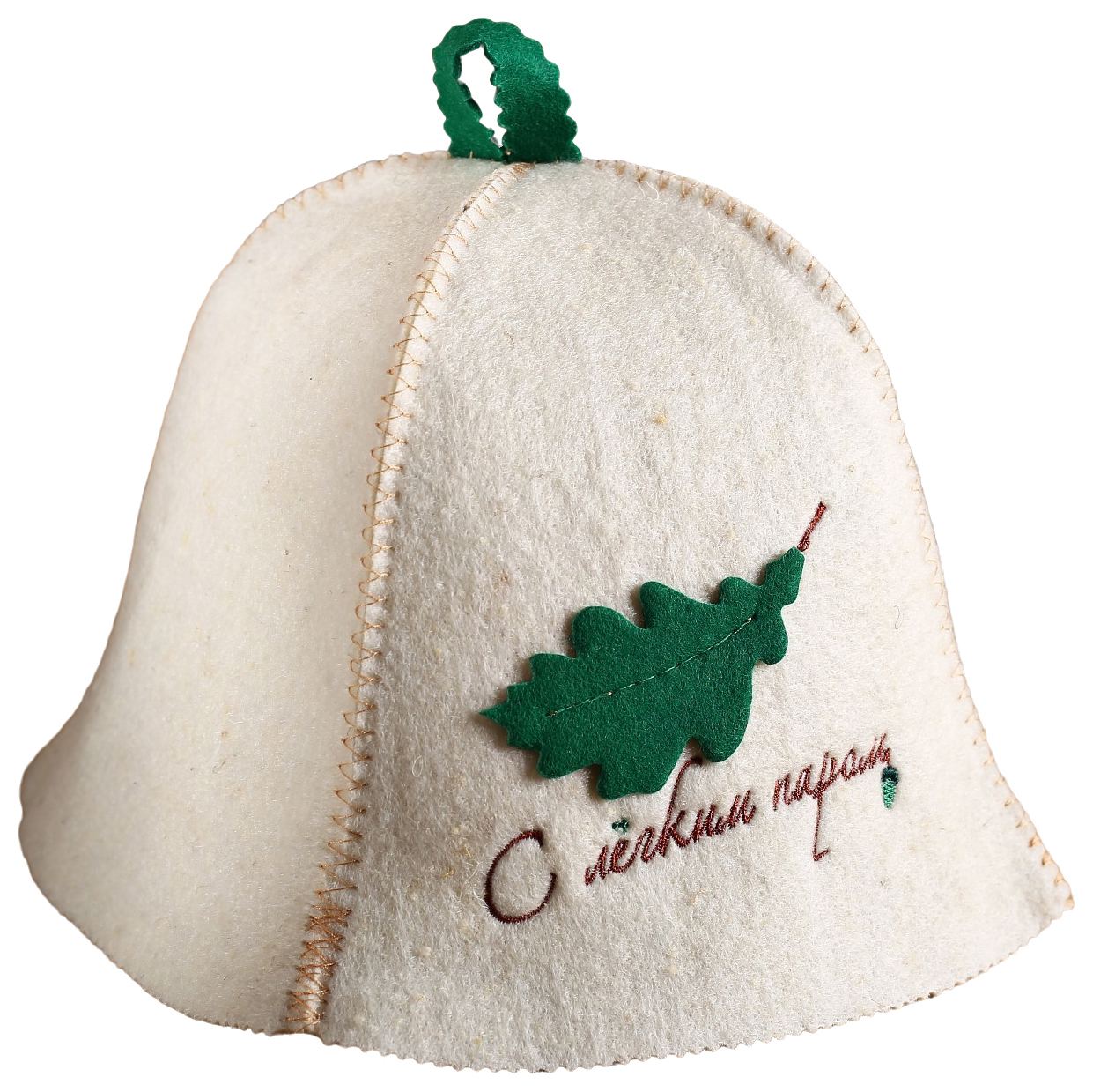 Шапка банная БАННЫЕ ТРАДИЦИИ С лёгким паром Листик