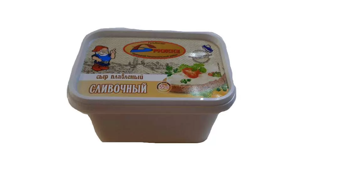 Сыр плавленый БРЮККЕ сливочный бзмж 55% 200г