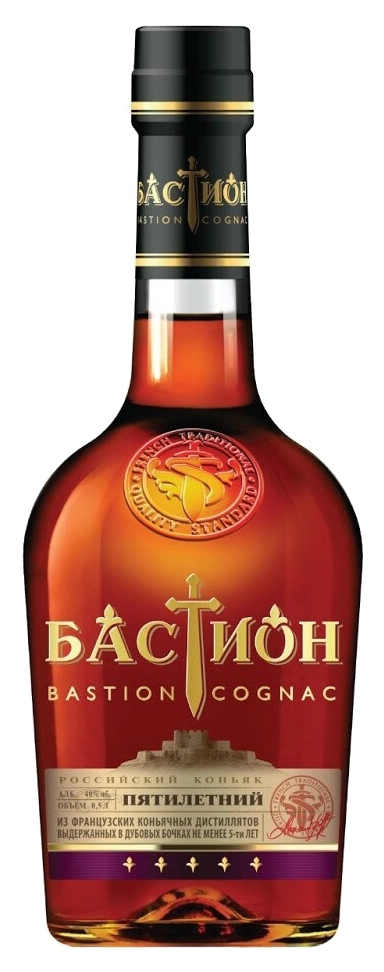 Коньяк БАСТИОН 5 лет 40% ст/б 0.25л