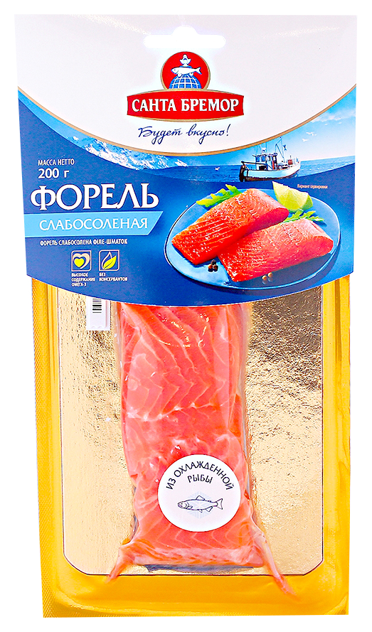 Форель САНТА БРЕМОР филе-кусок с/с 200г