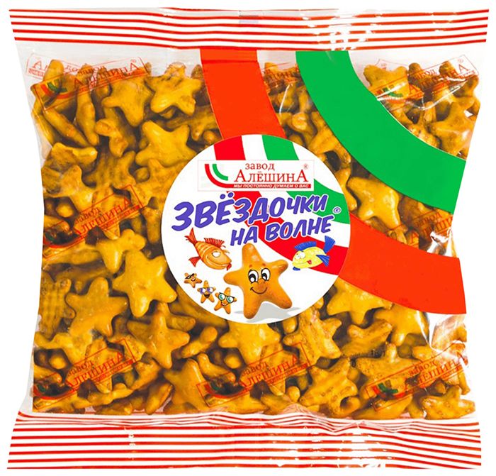 Печенье АЛЕШИНА Звездочки на волне 250г