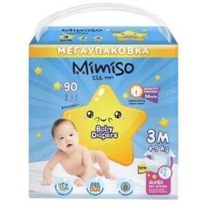 Подгузники МИМИСО 4-9кг 90шт