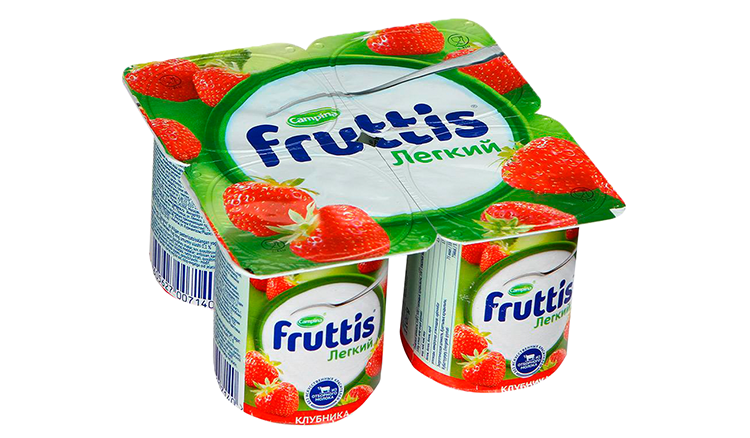 Йогуртный продукт ФРУТТИС Легкий клубника бзмж 0.1% 110г Йогуртный продукт ФРУТТИС Легкий клубника бзмж 0.1% 110г