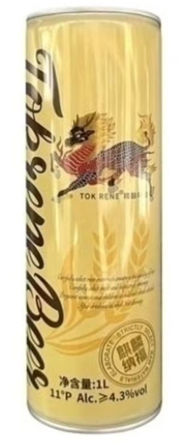 Пиво ТОК РЕНЕ Кирин светлое нефильтрованное пастер 4.3% ж/б 1л