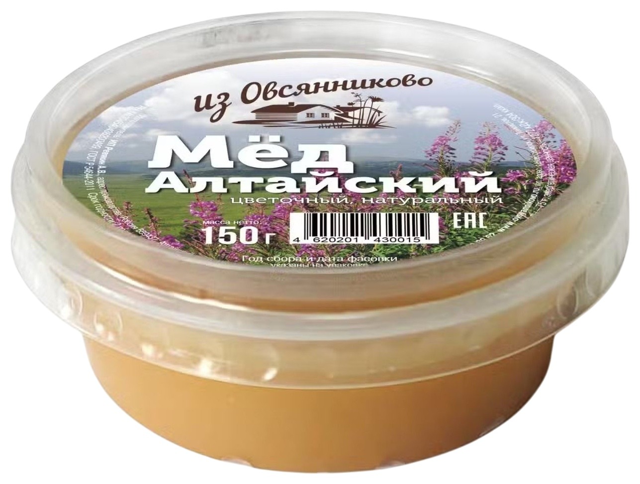 Мед ИЗ ОВСЯННИКОВО натуральный цветочный 150г