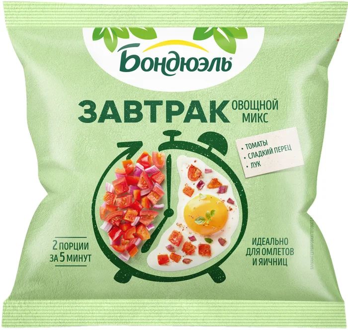Овощной микс БОНДЮЭЛЬ Завтрак с томатами с/м 200г
