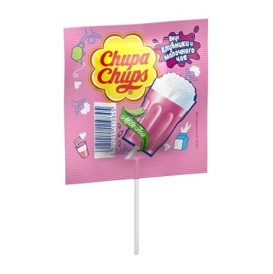 Карамель на палочке ЧУПА-ЧУПС Молочный чай 15г