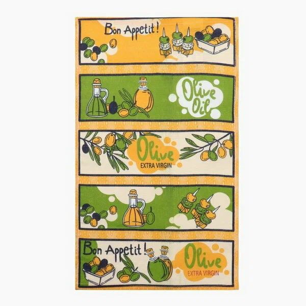 Полотенце вафельное Оливки 35*60 арт.531109