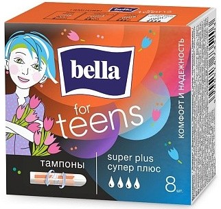 Тампоны БЕЛЛА Тинс супер плюс 8шт
