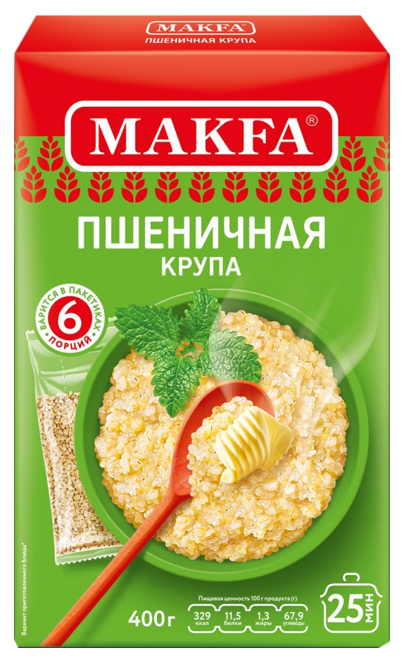 Пшеничная крупа МАКФА карт/уп 400г