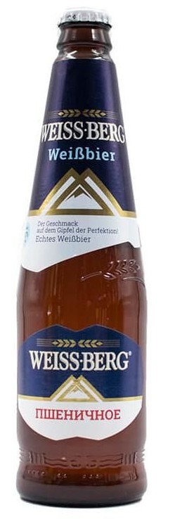 Пивной напиток БОЧКАРИ Вайсберг пшеничный нефильтрованный пастер 4.7% ст/б 0.44л