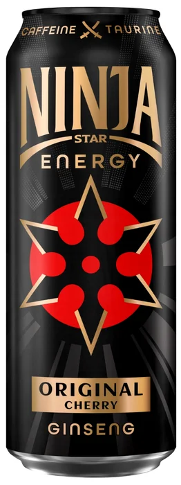 Энергетический напиток НИНДЗЯ СТАР Энерджи Ориджинал Черри ж/б 0.45л