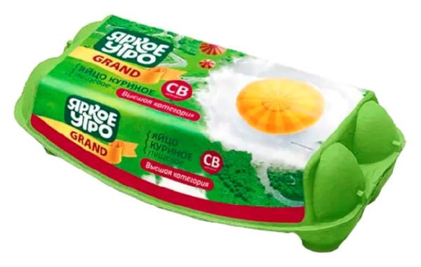 Яйцо куриное ЯРКОЕ УТРО Высшая категория 10шт