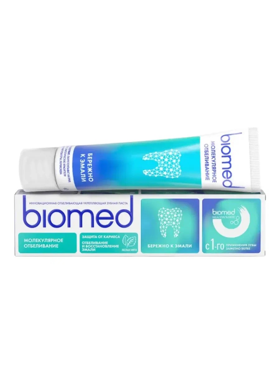 Зубная паста БИОМЕД Хэлтфи вайт лесная мята 65мл