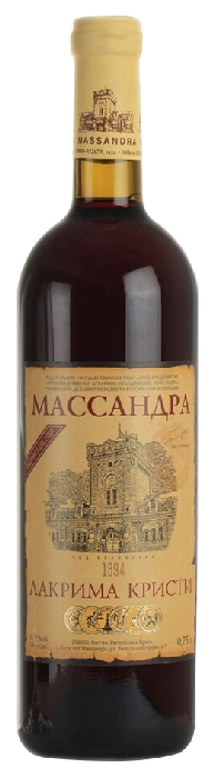 Вино МАССАНДРА Лакрима Кристи красное сл 16% ст/б 0.75л