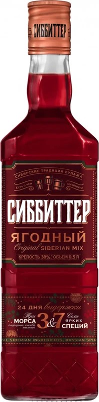 Настойка СИББИТТЕР Ягодный 30% ст/б 0.5л