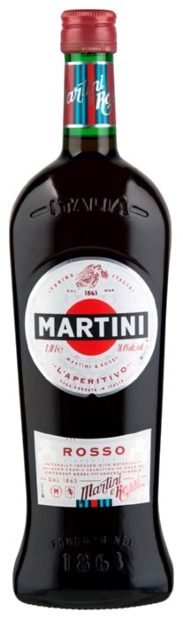 НВ Напиток ароматиз МАРТИНИ Россо виноградосодержащий сл 15% ст/б 1л