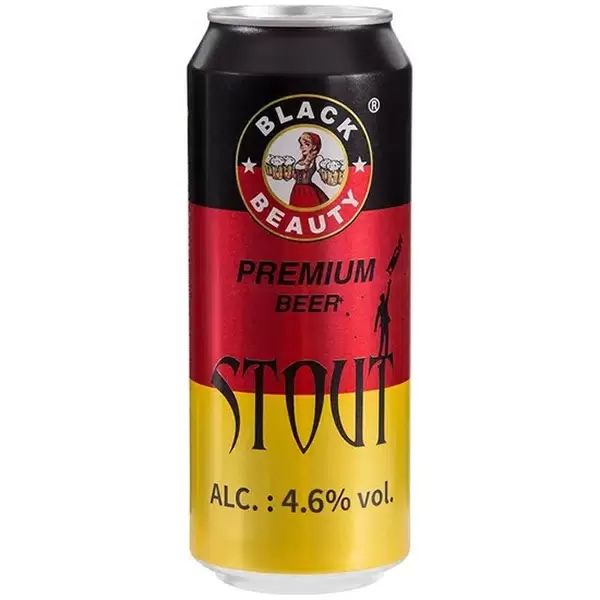 Пиво БЛЭК БЬЮТИ Стаут темное пастер нефильтрованное 4.6% ж/б 0.5л
